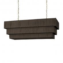  2080-79 - Everly Rectangular Chandelier Espresso